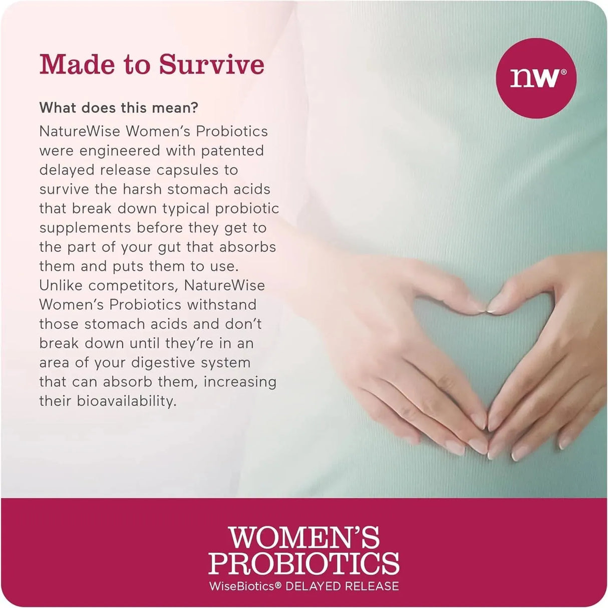 NATUREWISE - NatureWise Probiotics for Women Time-Release 60 Capsulas - The Red Vitamin MX - Suplementos Alimenticios - {{ shop.shopifyCountryName }}