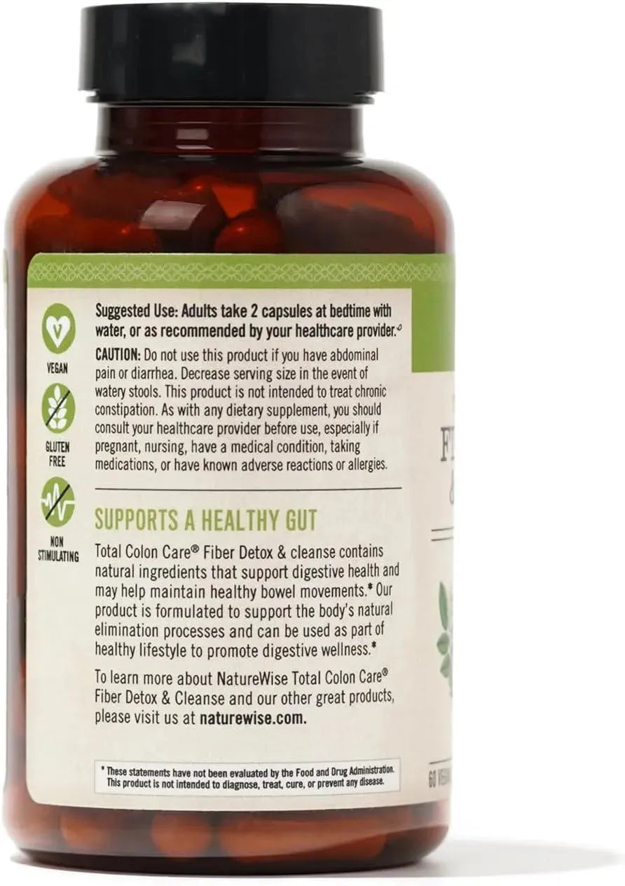 NATUREWISE - NatureWise Total Colon Care Fiber Cleanse 60 Capsulas - The Red Vitamin MX - Suplementos Alimenticios - {{ shop.shopifyCountryName }}