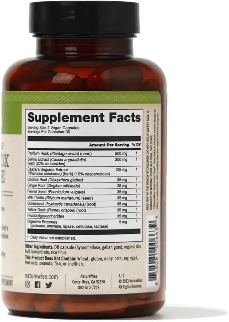 NATUREWISE - NatureWise Total Colon Care Fiber Cleanse 60 Capsulas - The Red Vitamin MX - Suplementos Alimenticios - {{ shop.shopifyCountryName }}