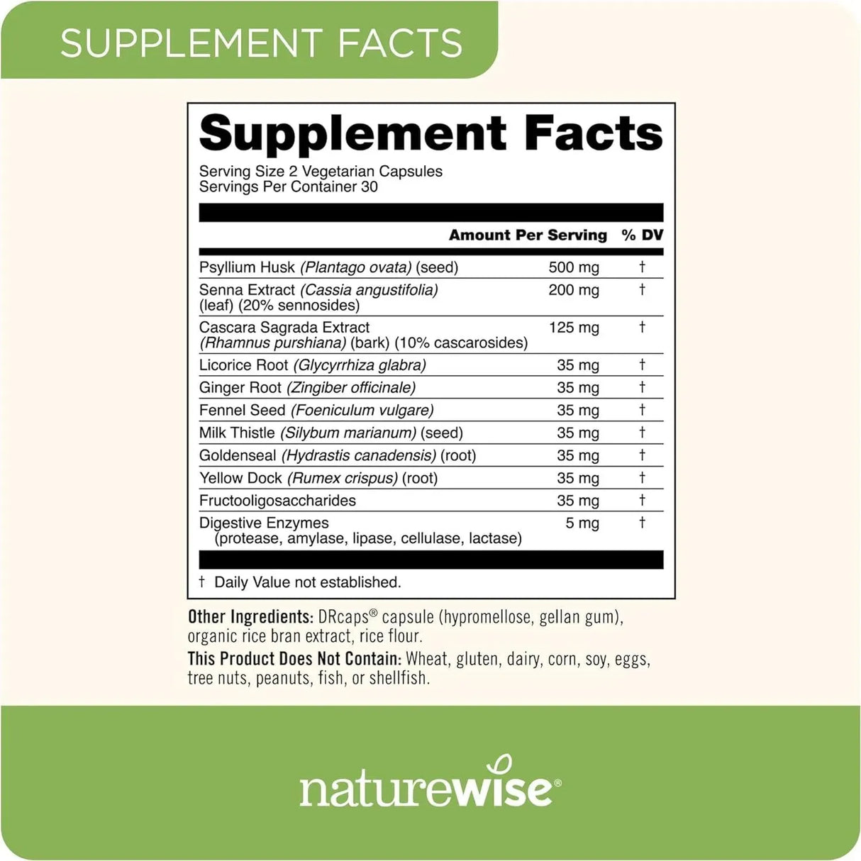 NATUREWISE - NatureWise Total Colon Care Fiber Cleanse 60 Capsulas - The Red Vitamin MX - Suplementos Alimenticios - {{ shop.shopifyCountryName }}