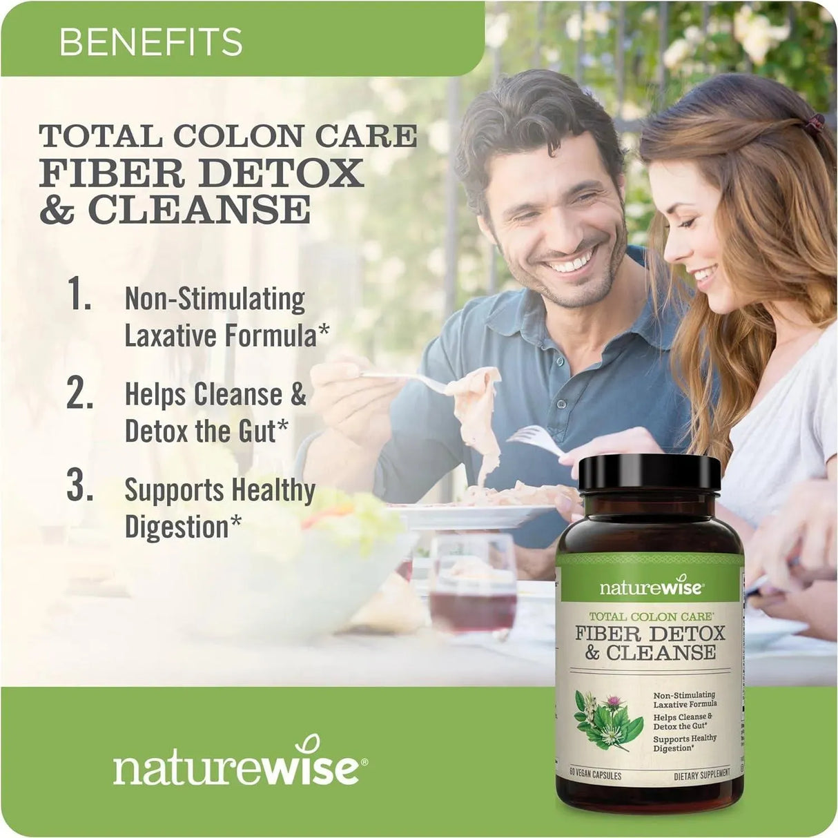 NATUREWISE - NatureWise Total Colon Care Fiber Cleanse 60 Capsulas - The Red Vitamin MX - Suplementos Alimenticios - {{ shop.shopifyCountryName }}