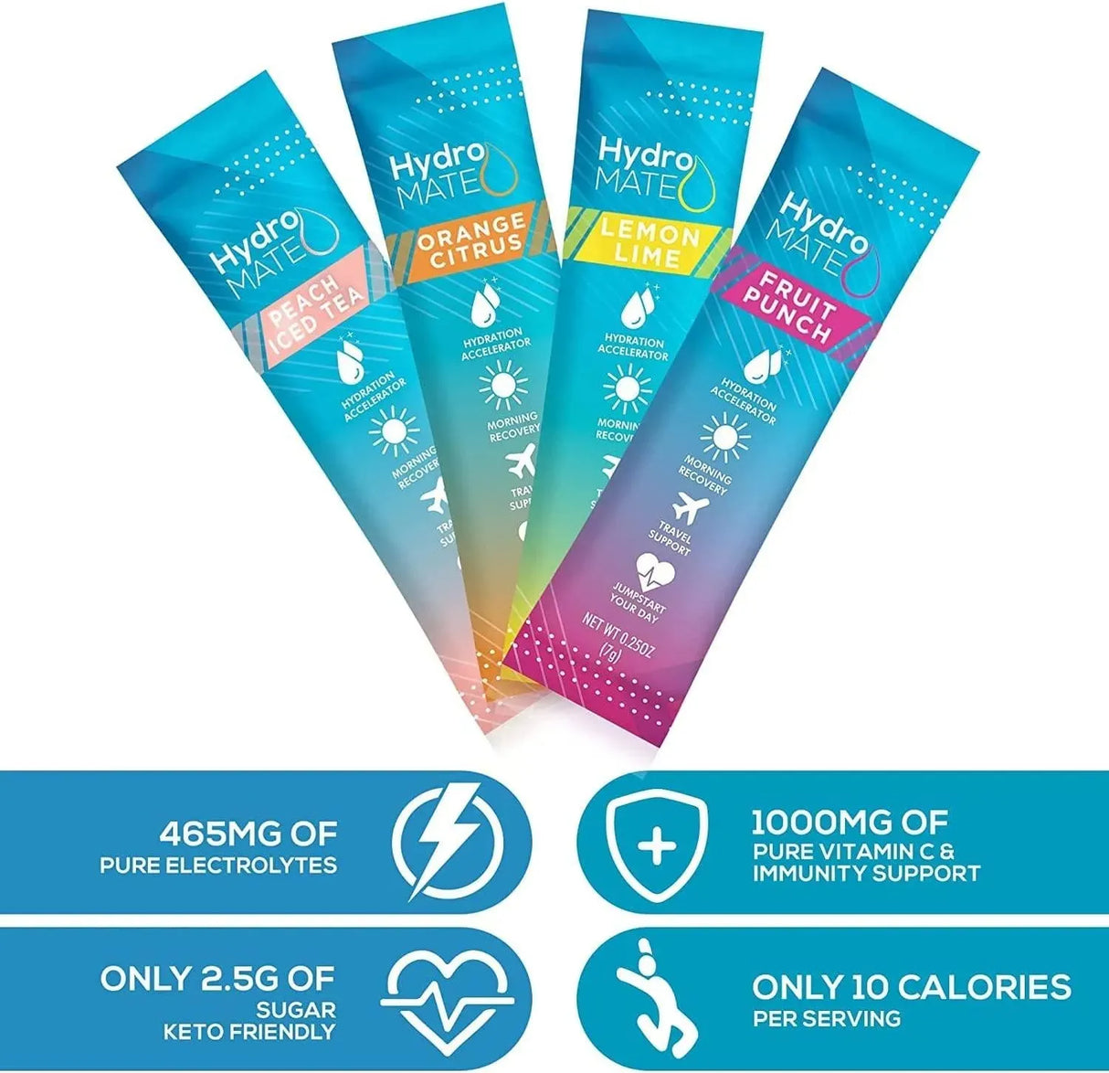 NATUREWORKS - NatureWorks HydroMATE Electrolytes Powder Drink Mix Packets Variety Pack 30 Paquetes - The Red Vitamin MX - Suplementos Alimenticios - {{ shop.shopifyCountryName }}