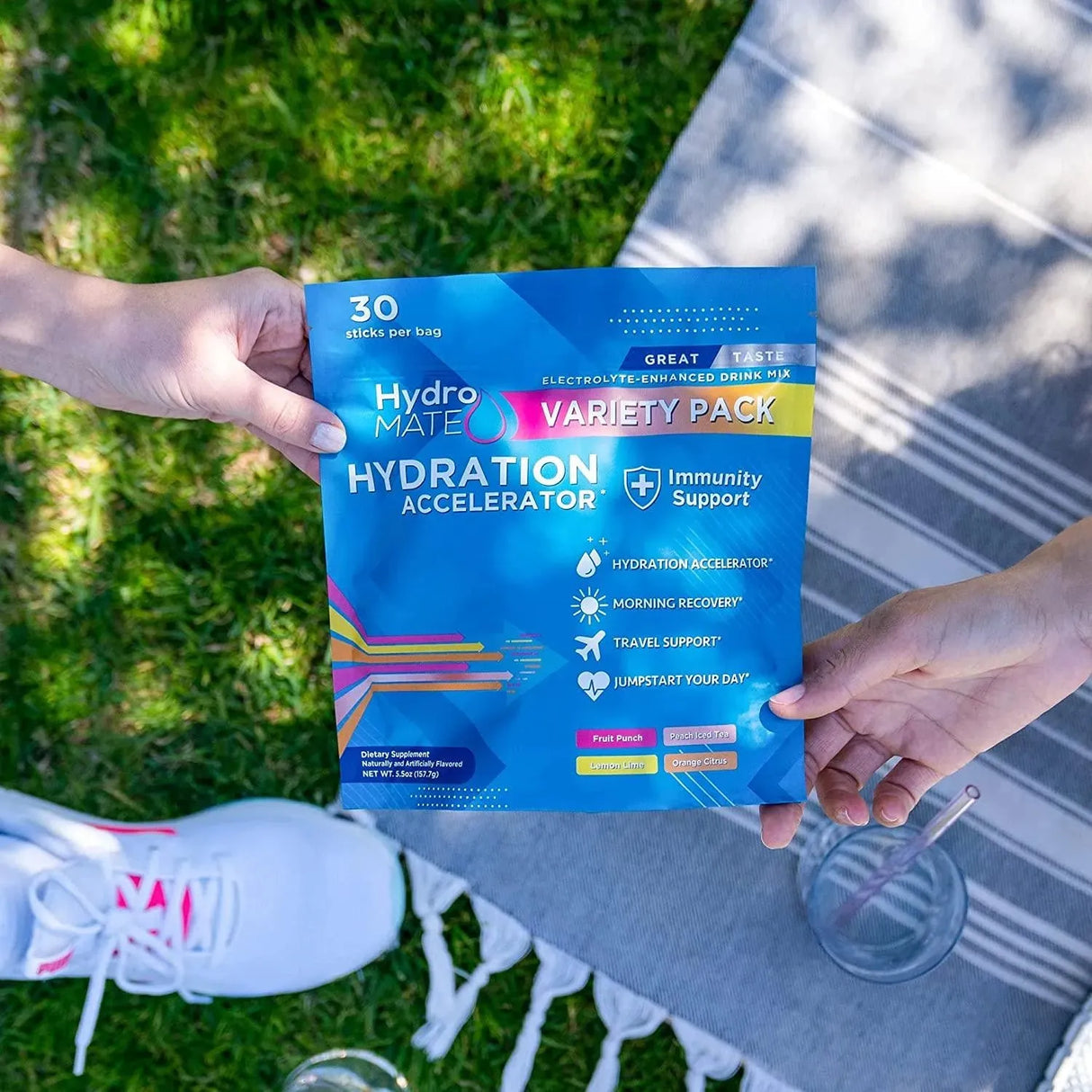 NATUREWORKS - NatureWorks HydroMATE Electrolytes Powder Drink Mix Packets Variety Pack 30 Paquetes - The Red Vitamin MX - Suplementos Alimenticios - {{ shop.shopifyCountryName }}