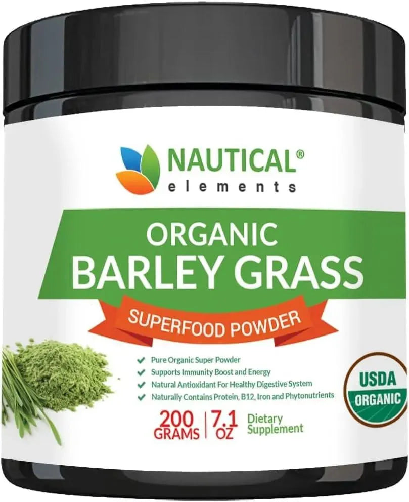 NAUTICAL ELEMENTS - Nautical Elements Barley Grass Powder 200Gr. - The Red Vitamin MX - Suplementos Alimenticios - {{ shop.shopifyCountryName }}