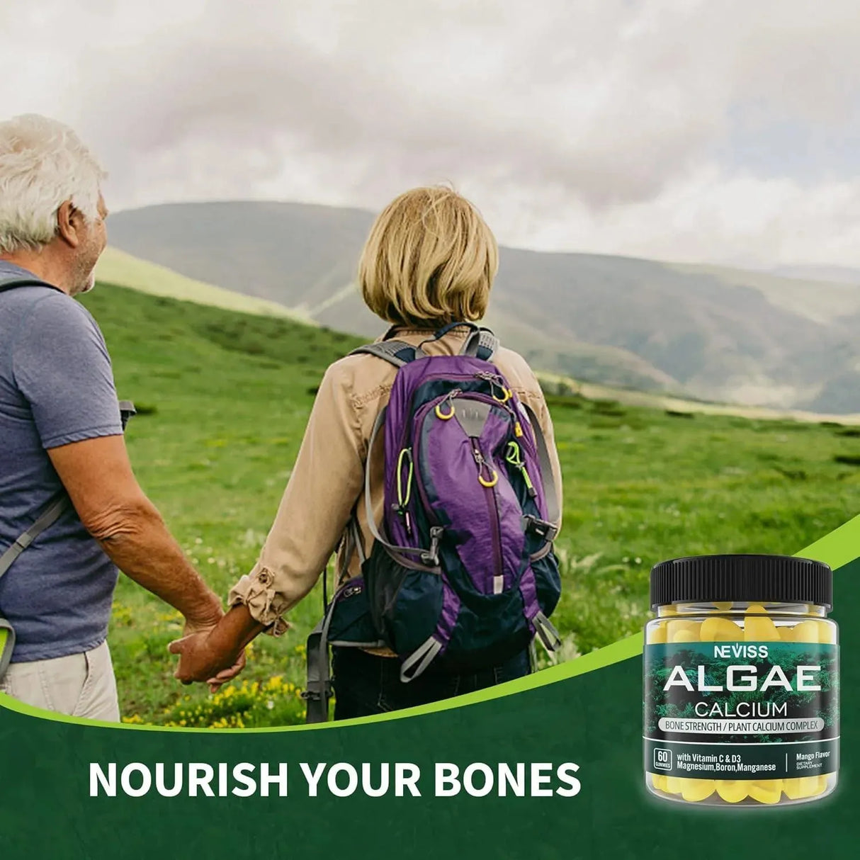 NEVISS - NEVISS Sugar Free Algae Calcium Gummies 600Mg. 60 Gomitas - The Red Vitamin MX - Suplementos Alimenticios - {{ shop.shopifyCountryName }}