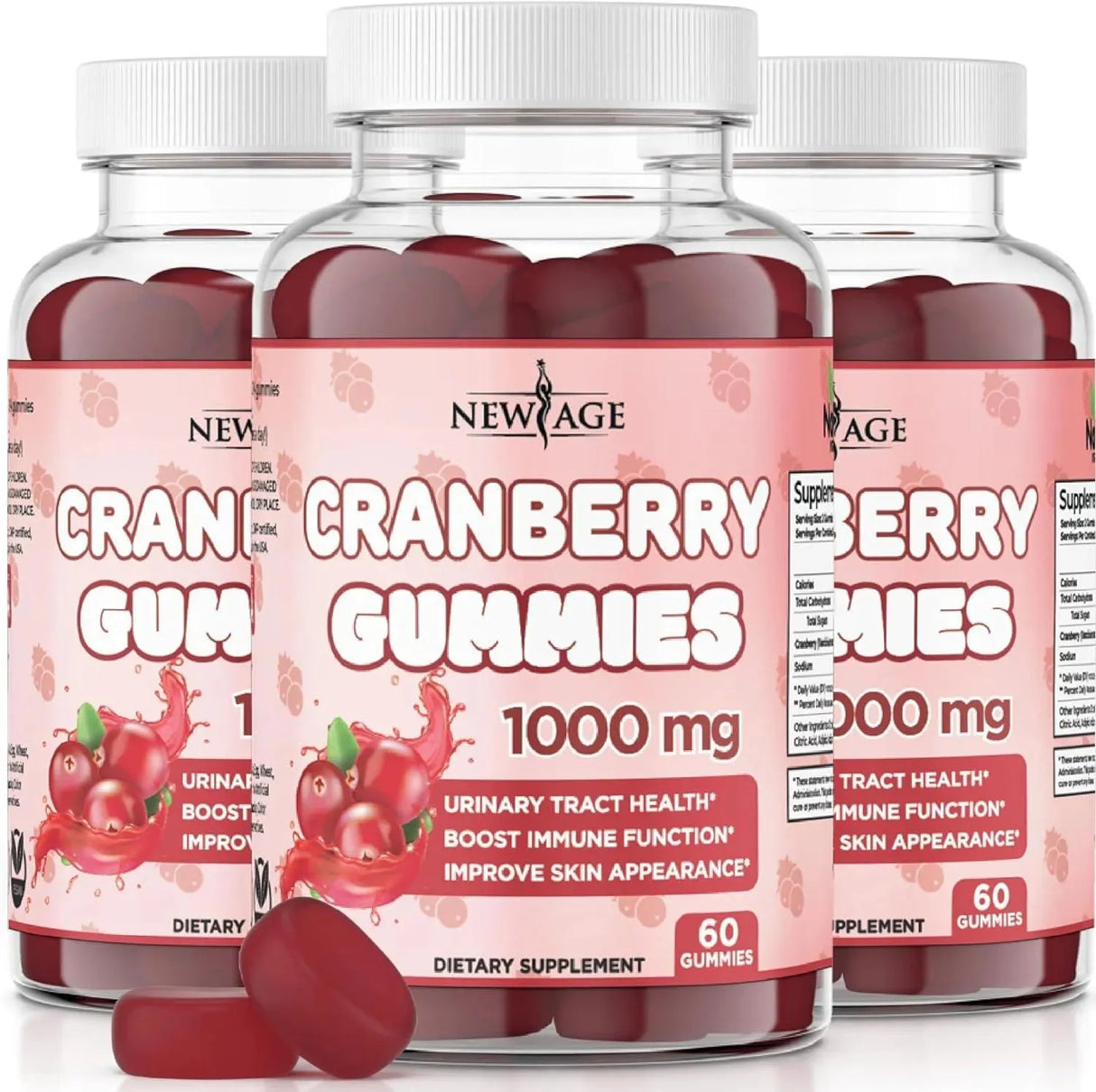 NEW AGE - New Age Cranberry Gummies 1000Mg. 180 Gomitas - The Red Vitamin MX - Suplementos Alimenticios - {{ shop.shopifyCountryName }}