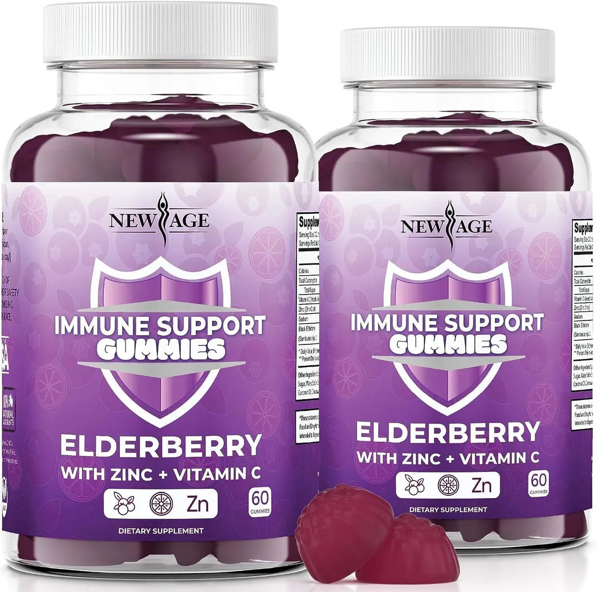 NEW AGE - New Age Immune System Support Gummies Elderberry 120 Gomitas - The Red Vitamin MX - Suplementos Alimenticios - {{ shop.shopifyCountryName }}