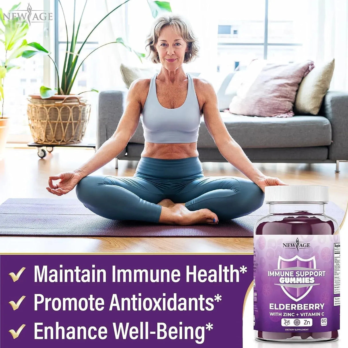 NEW AGE - New Age Immune System Support Gummies Elderberry 60 Gomitas - The Red Vitamin MX - Suplementos Alimenticios - {{ shop.shopifyCountryName }}