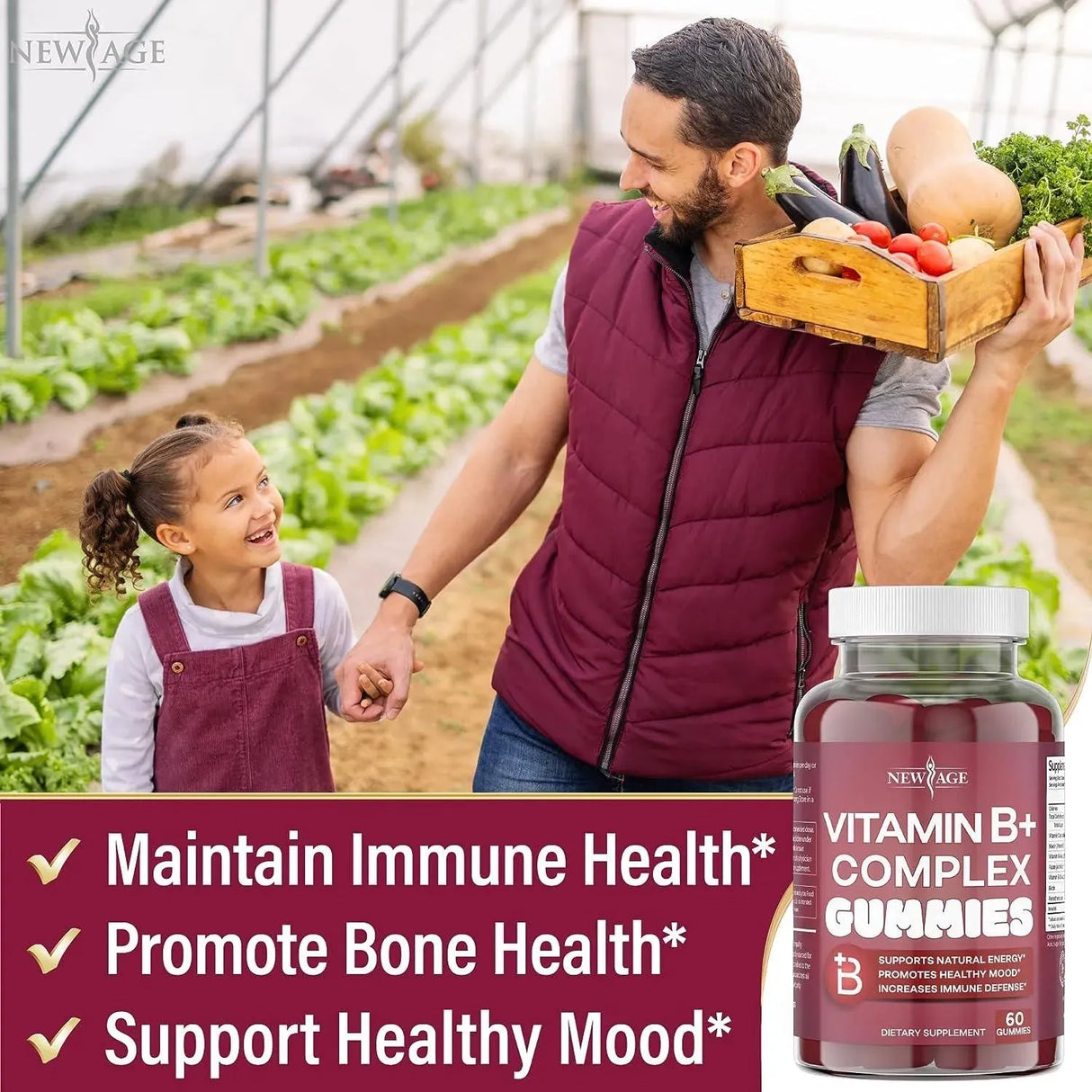 NEW AGE - New Age Vitamin B Complex 120 Gomitas - The Red Vitamin MX - Suplementos Alimenticios - {{ shop.shopifyCountryName }}