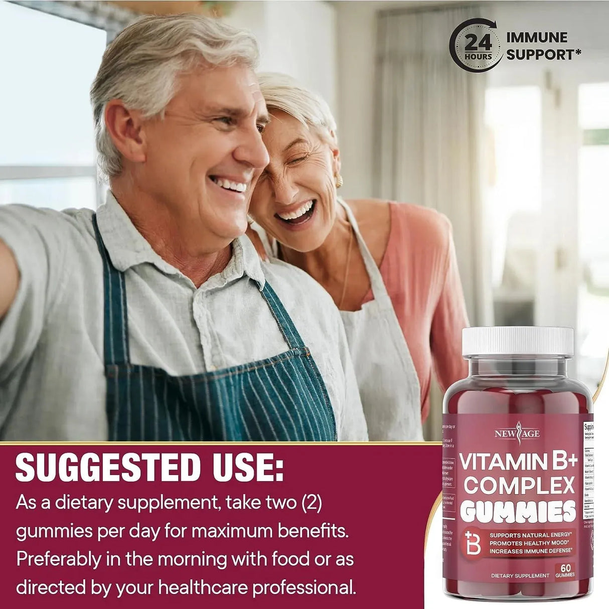 NEW AGE - New Age Vitamin B Complex 120 Gomitas - The Red Vitamin MX - Suplementos Alimenticios - {{ shop.shopifyCountryName }}