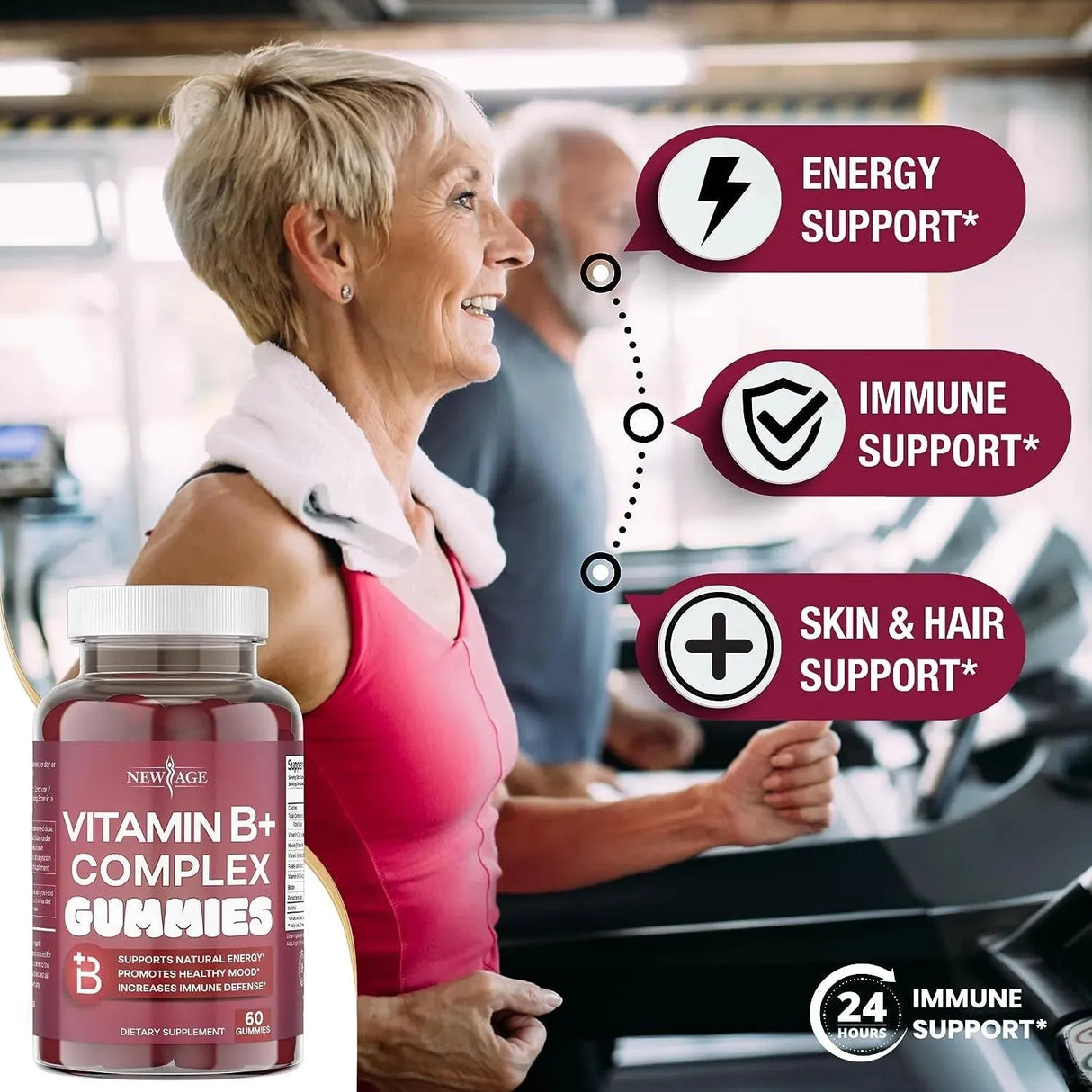 NEW AGE - New Age Vitamin B Complex 60 Gomitas - The Red Vitamin MX - Suplementos Alimenticios - {{ shop.shopifyCountryName }}