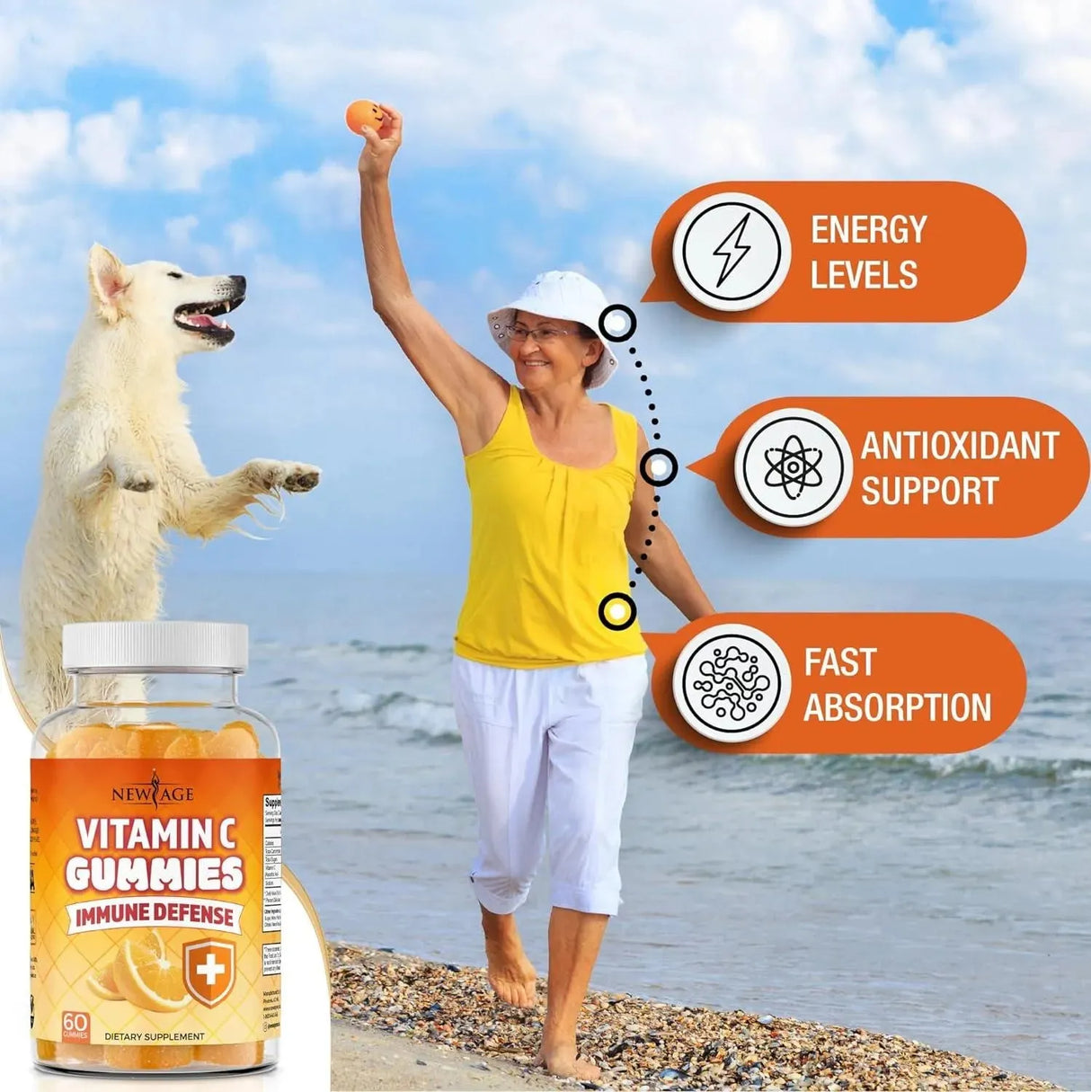NEW AGE - NEW AGE Vitamin C Gummies 60 Gomitas 2 Pack - The Red Vitamin MX - Suplementos Alimenticios - {{ shop.shopifyCountryName }}