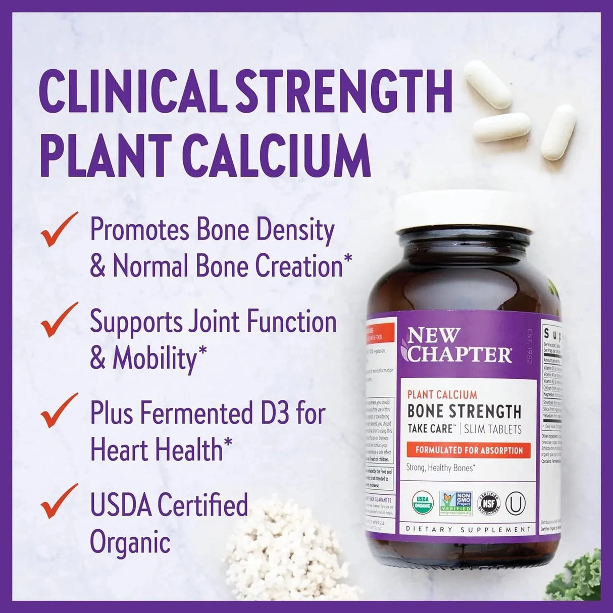 NEW CHAPTER - New Chapter Calcium Supplement 60 Tabletas - The Red Vitamin MX - Suplementos Alimenticios - {{ shop.shopifyCountryName }}