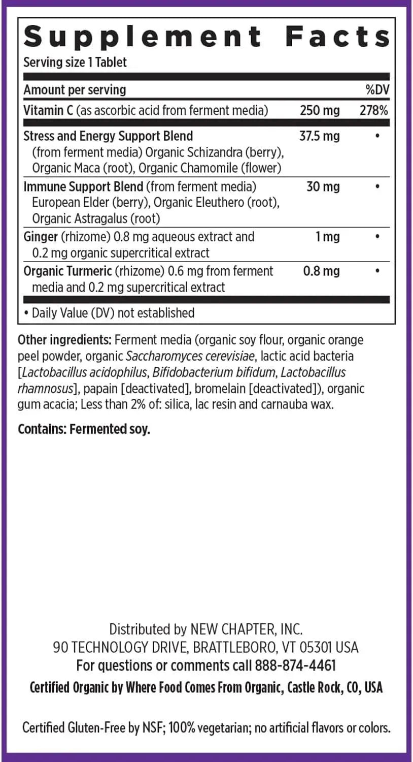 NEW CHAPTER - New Chapter Fermented Activated C Complex 60 Tabletas - The Red Vitamin MX - Suplementos Alimenticios - {{ shop.shopifyCountryName }}