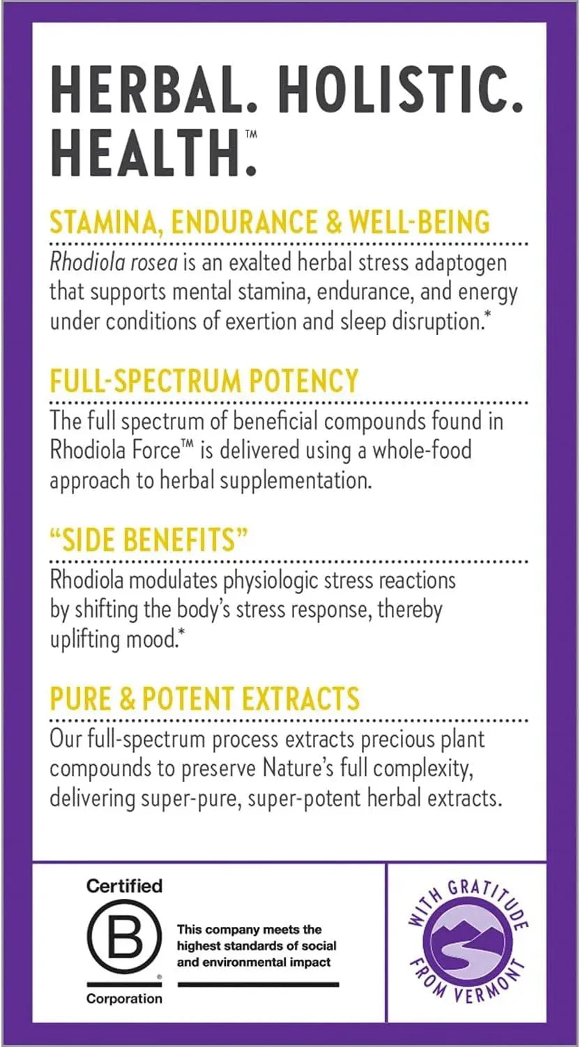 NEW CHAPTER - New Chapter Rhodiola Force 300Mg. 30 Capsulas - The Red Vitamin MX - Suplementos Alimenticios - {{ shop.shopifyCountryName }}