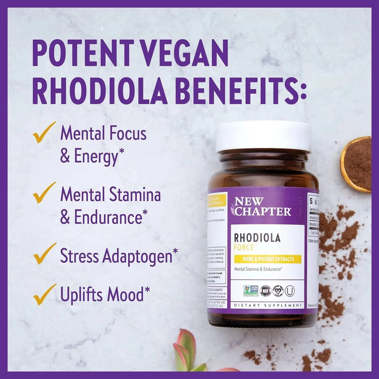 NEW CHAPTER - New Chapter Rhodiola Force 300Mg. 30 Capsulas - The Red Vitamin MX - Suplementos Alimenticios - {{ shop.shopifyCountryName }}