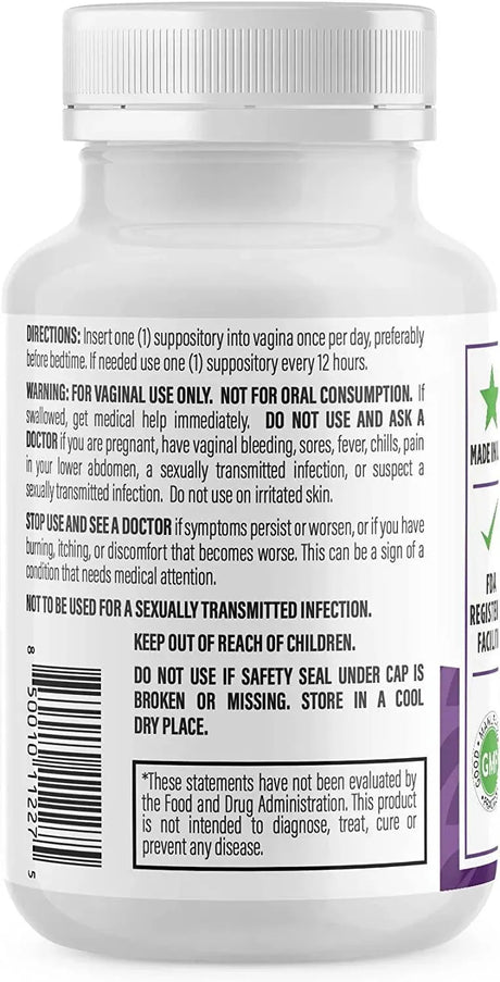 NEWLIFE NATURALS - NewLife Naturals Medical Grade Boric Acid Vaginal Suppositories 90 Supositorios - The Red Vitamin MX - Supositorios De Ácido Bórico - {{ shop.shopifyCountryName }}