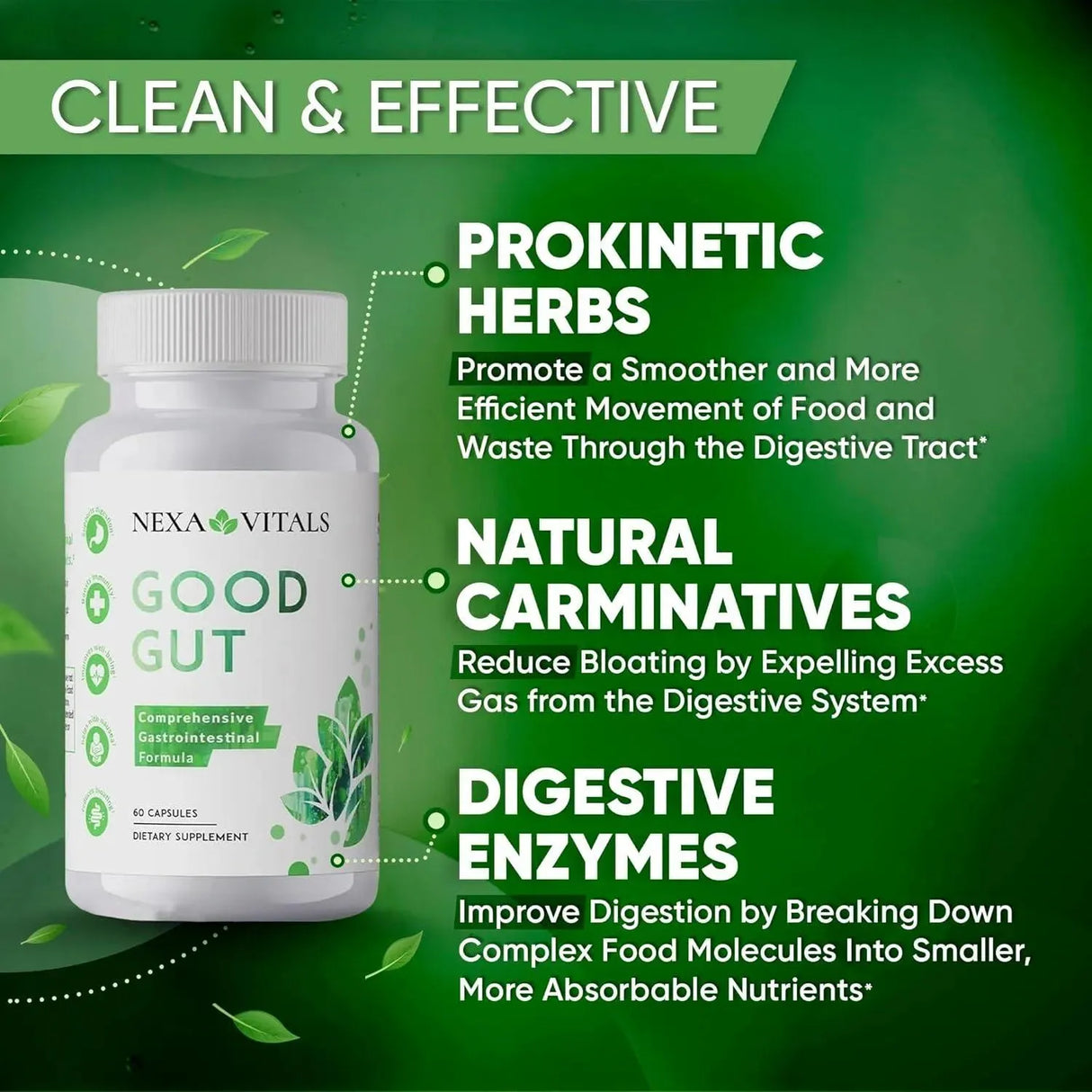 NEXA VITALS - Nexa Vitals Good Gut 60 Capsulas - The Red Vitamin MX - Suplementos Alimenticios - {{ shop.shopifyCountryName }}