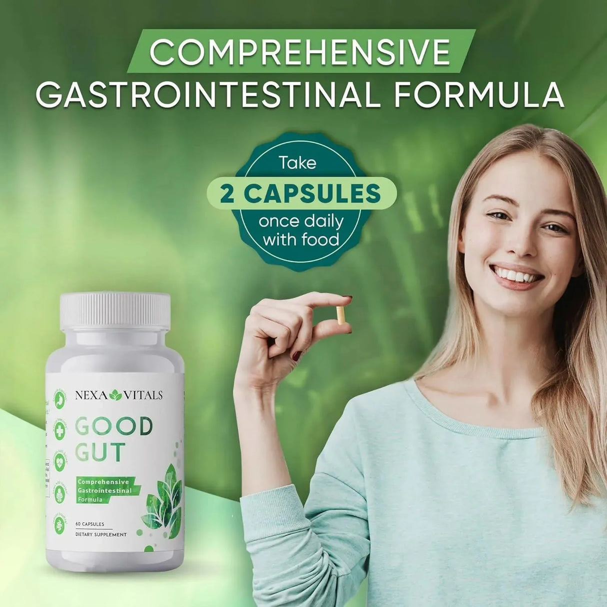 NEXA VITALS - Nexa Vitals Good Gut 60 Capsulas - The Red Vitamin MX - Suplementos Alimenticios - {{ shop.shopifyCountryName }}