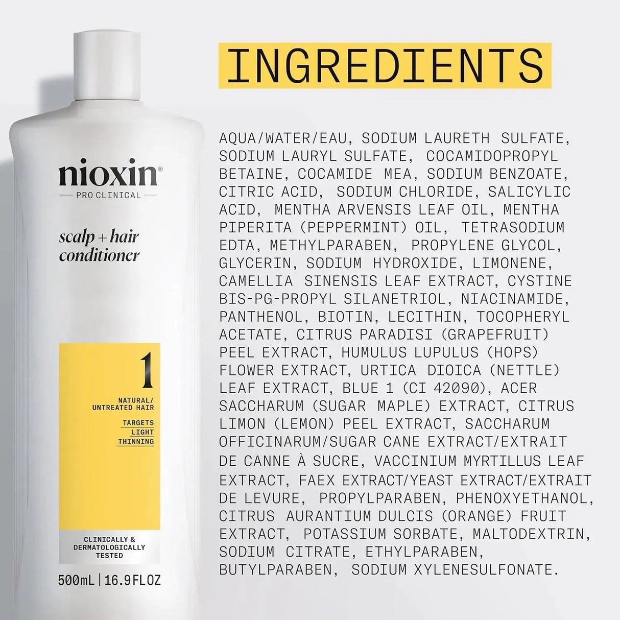 NIOXIN - Nioxin System 1 Therapy Conditioner 500Ml. - The Red Vitamin MX - Acondicionador Para Cabello - {{ shop.shopifyCountryName }}