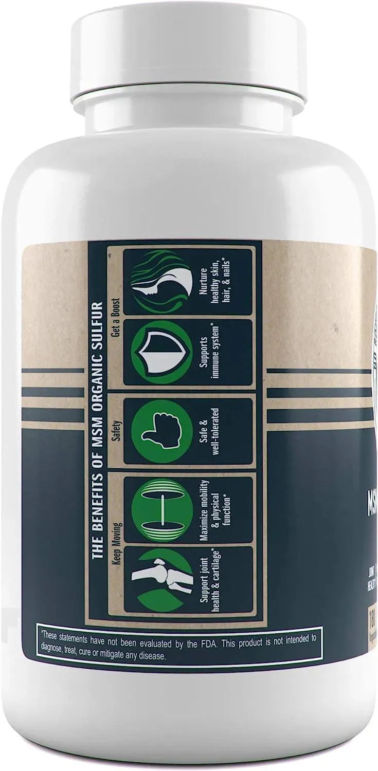 NO BOUNDARIES HEALTH AND WELLNESS - No Boundaries Health and Wellness MSM Organic Sulfur 500Mg. 180 Capsulas - The Red Vitamin MX - Suplementos Alimenticios - {{ shop.shopifyCountryName }}