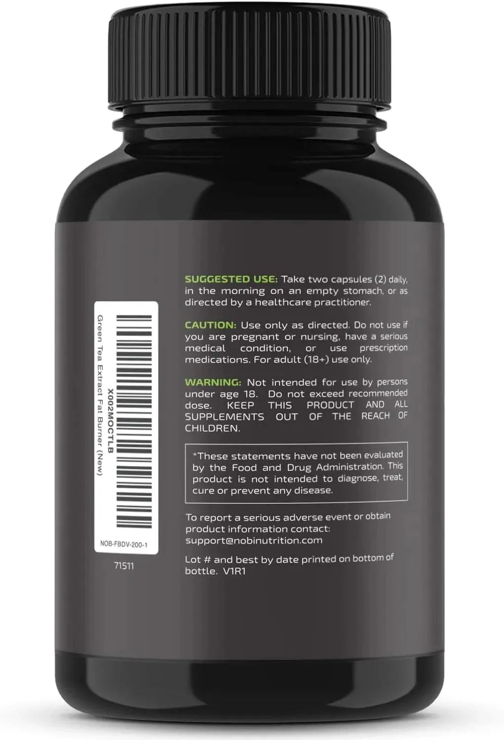 NOBI NUTRITION - Nobi Nutrition Green Tea Weight Loss Pills 120 Capsulas - The Red Vitamin MX - Suplementos Alimenticios - {{ shop.shopifyCountryName }}