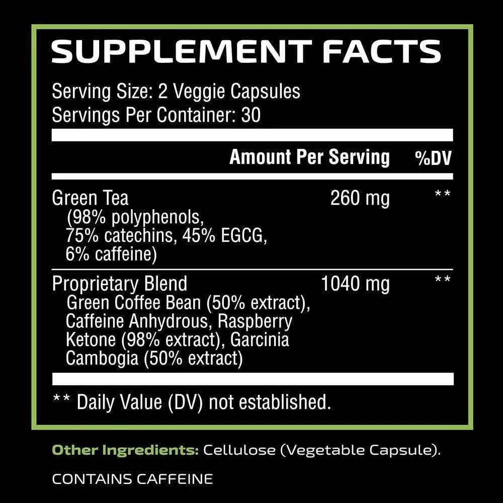 NOBI NUTRITION - Nobi Nutrition Green Tea Weight Loss Pills 60 Capsulas - The Red Vitamin MX - Suplementos Alimenticios - {{ shop.shopifyCountryName }}