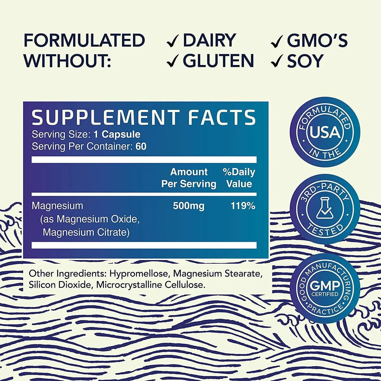 NOBI NUTRITION - Nobi Nutrition High Absorption Magnesium Complex 60 Capsulas - The Red Vitamin MX - Suplementos Alimenticios - {{ shop.shopifyCountryName }}