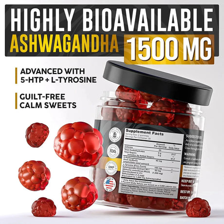 NOBLE NUTRITION - NOBLE NUTRITION Ashwagandha Gummies 1500Mg. 60 Gomitas - The Red Vitamin MX - Suplementos Alimenticios - {{ shop.shopifyCountryName }}