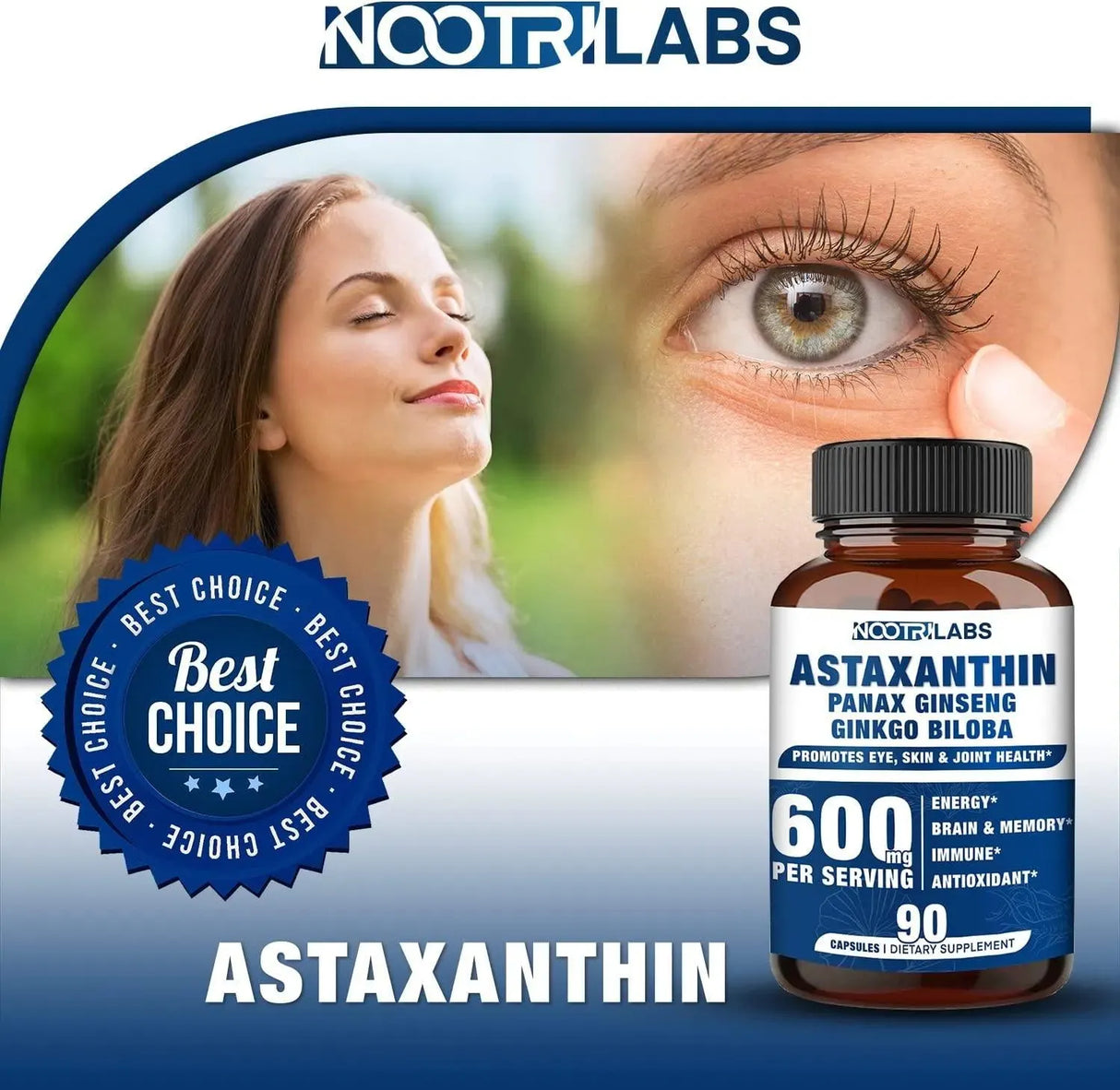 NOOTRILABS - Nootrilabs Astaxanthin 15Mg. Panax Ginseng Ginkgo Biloba Supplements 90 Capsulas - The Red Vitamin MX - Suplementos Alimenticios - {{ shop.shopifyCountryName }}