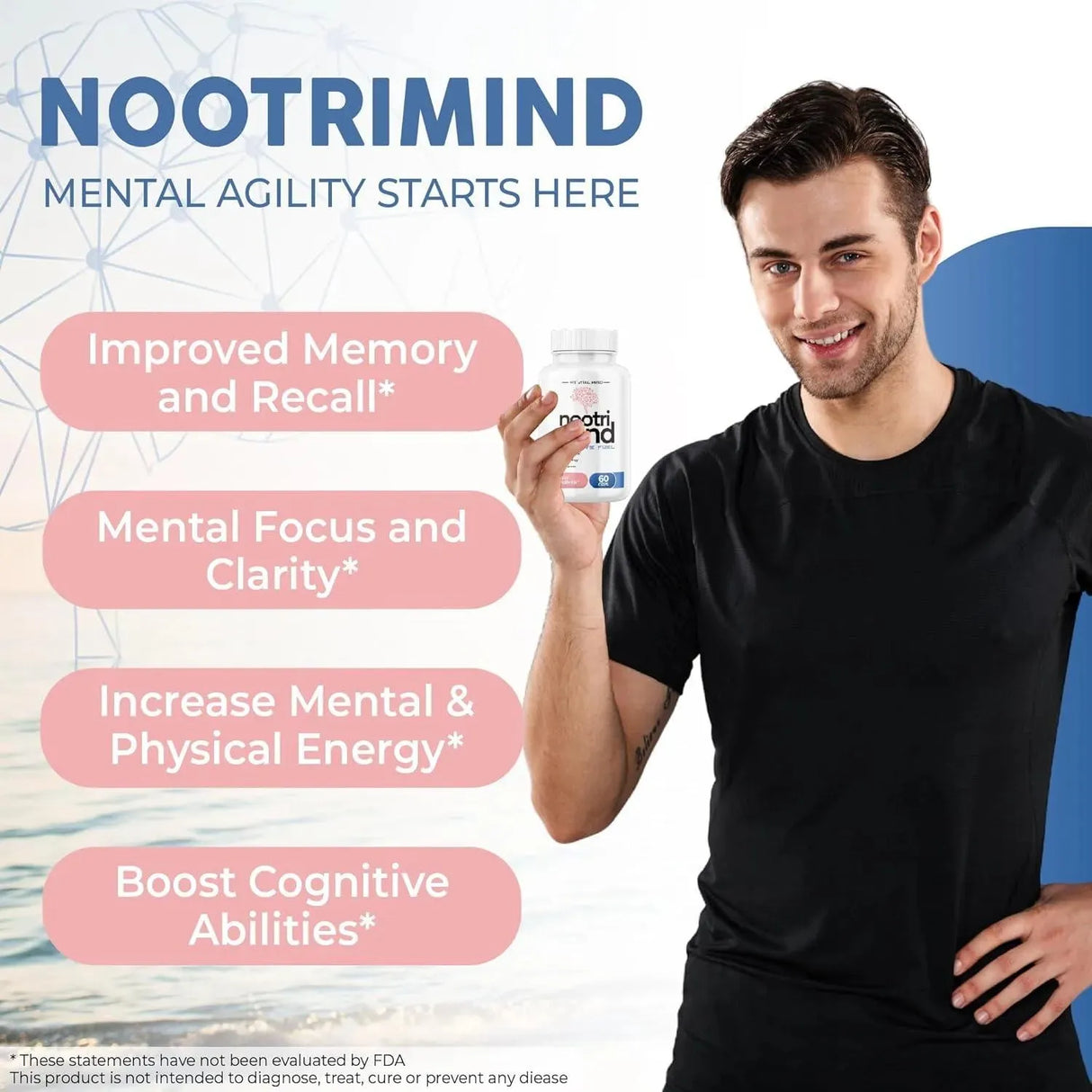 NOOTRIMIND - nootrimind Nootropics Brain Boost Supplement 60 Capsulas - The Red Vitamin MX - Suplementos Alimenticios - {{ shop.shopifyCountryName }}