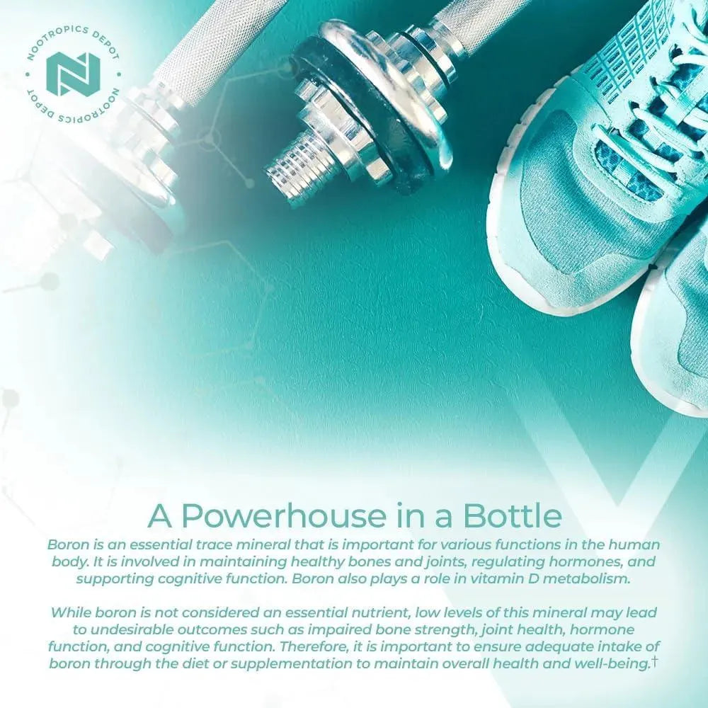 NOOTROPICS DEPOT - Nootropics Depot Boron Glycinate 6 Mg. 120 Capsulas - The Red Vitamin MX - Suplementos Alimenticios - {{ shop.shopifyCountryName }}