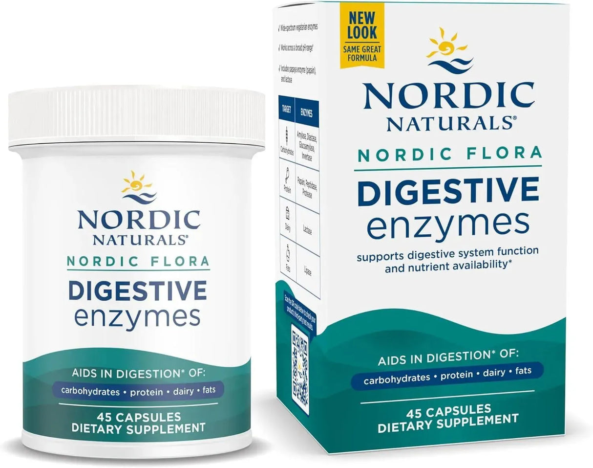 NORDIC NATURALS - Nordic Naturals Nordic Flora Digestive Enzymes 45 Capsulas - The Red Vitamin MX - Suplementos Alimenticios - {{ shop.shopifyCountryName }}