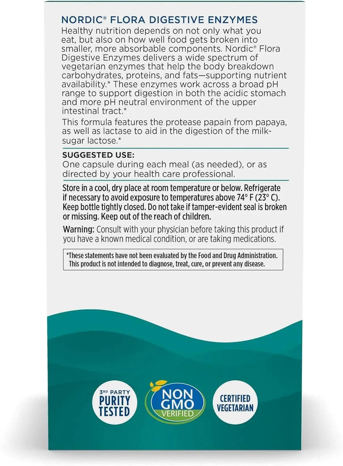 NORDIC NATURALS - Nordic Naturals Nordic Flora Digestive Enzymes 45 Capsulas - The Red Vitamin MX - Suplementos Alimenticios - {{ shop.shopifyCountryName }}