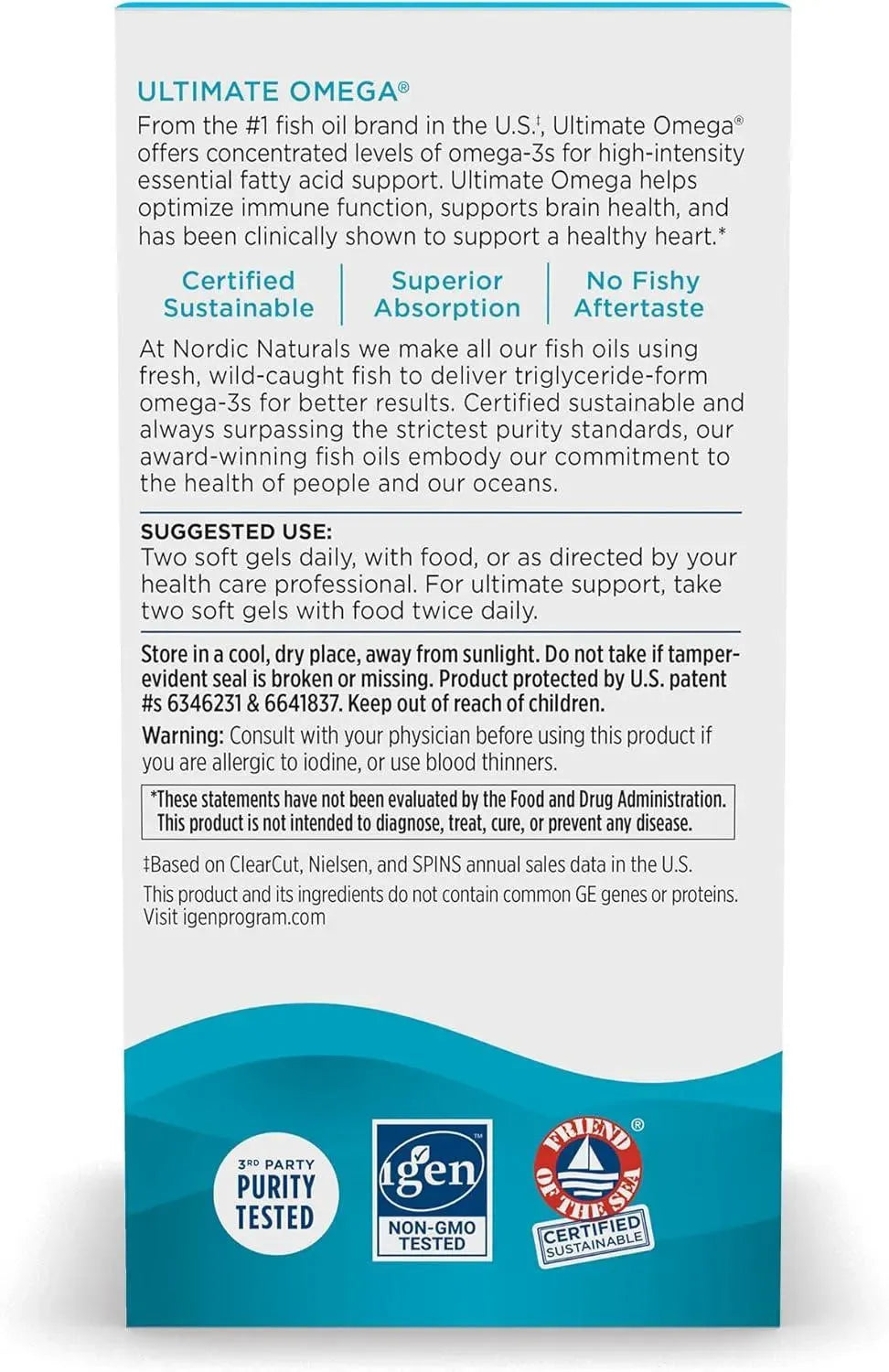 NORDIC NATURALS - Nordic Naturals Ultimate Omega 120 Capsulas Blandas - The Red Vitamin MX - Suplementos Alimenticios - {{ shop.shopifyCountryName }}