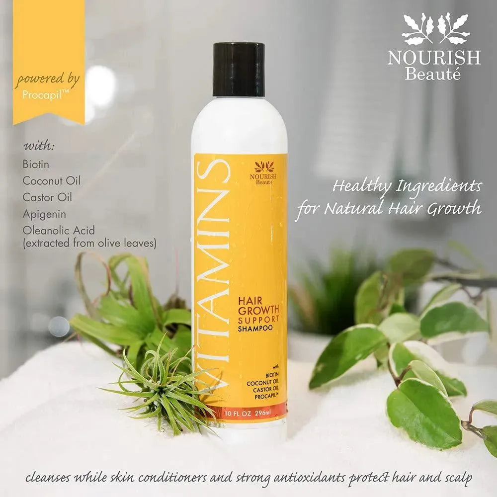 NOURISH BEAUTE - Nourish Beaute Vitamins Shampoo for Hair Loss 296Ml. - The Red Vitamin MX - Shampoo Para Cabello - {{ shop.shopifyCountryName }}