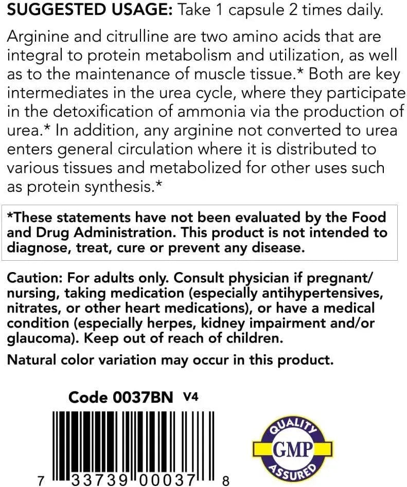 NOW SPORTS - Now Sports Arginine & Citrulline 120 Capsulas 2 Pack - The Red Vitamin MX - Suplementos Alimenticios - {{ shop.shopifyCountryName }}