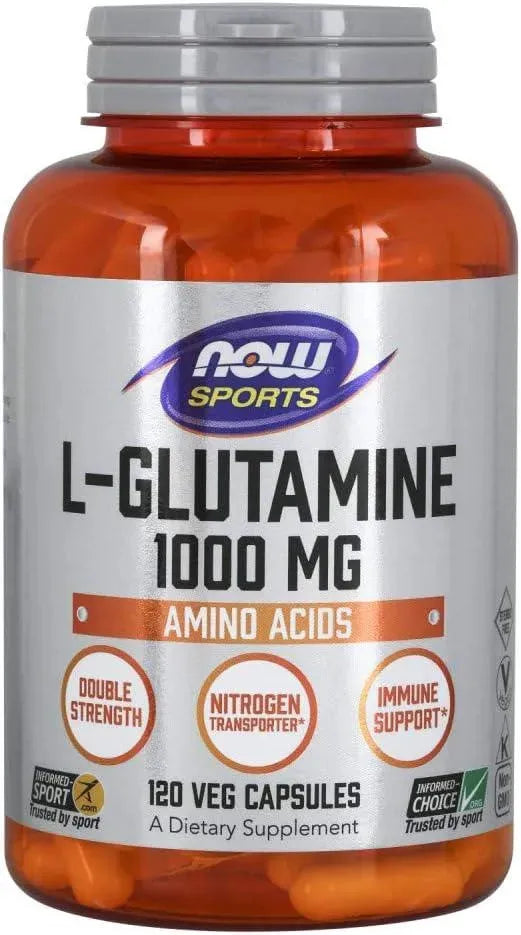 NOW SPORTS - NOW Sports L-Glutamine 1000Mg. 120 Capsulas - The Red Vitamin MX - Suplementos Alimenticios - {{ shop.shopifyCountryName }}