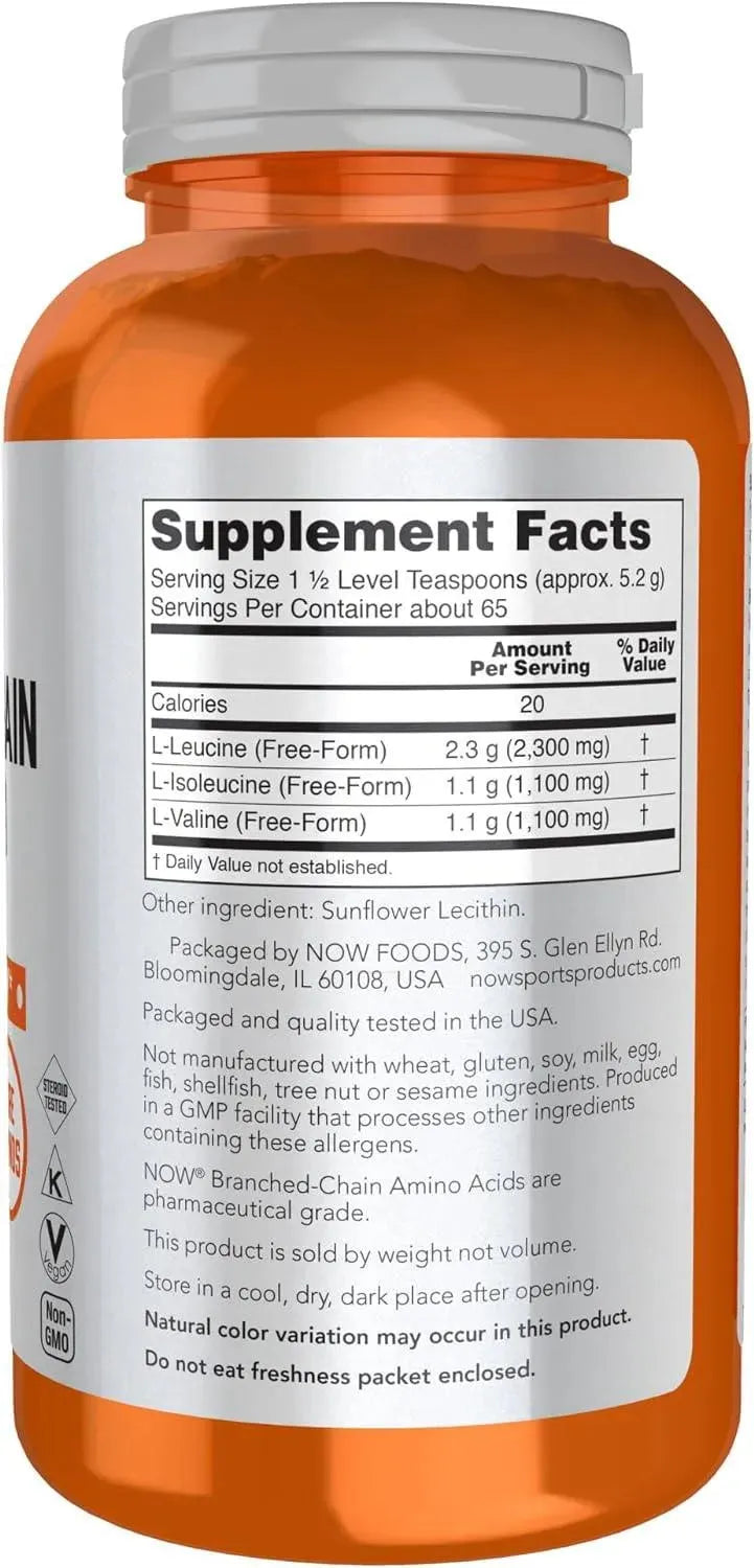 NOW SPORTS - NOW Sports Nutrition Branched Chain Amino Acid Powder 340Gr. - The Red Vitamin MX - Suplementos Alimenticios - {{ shop.shopifyCountryName }}