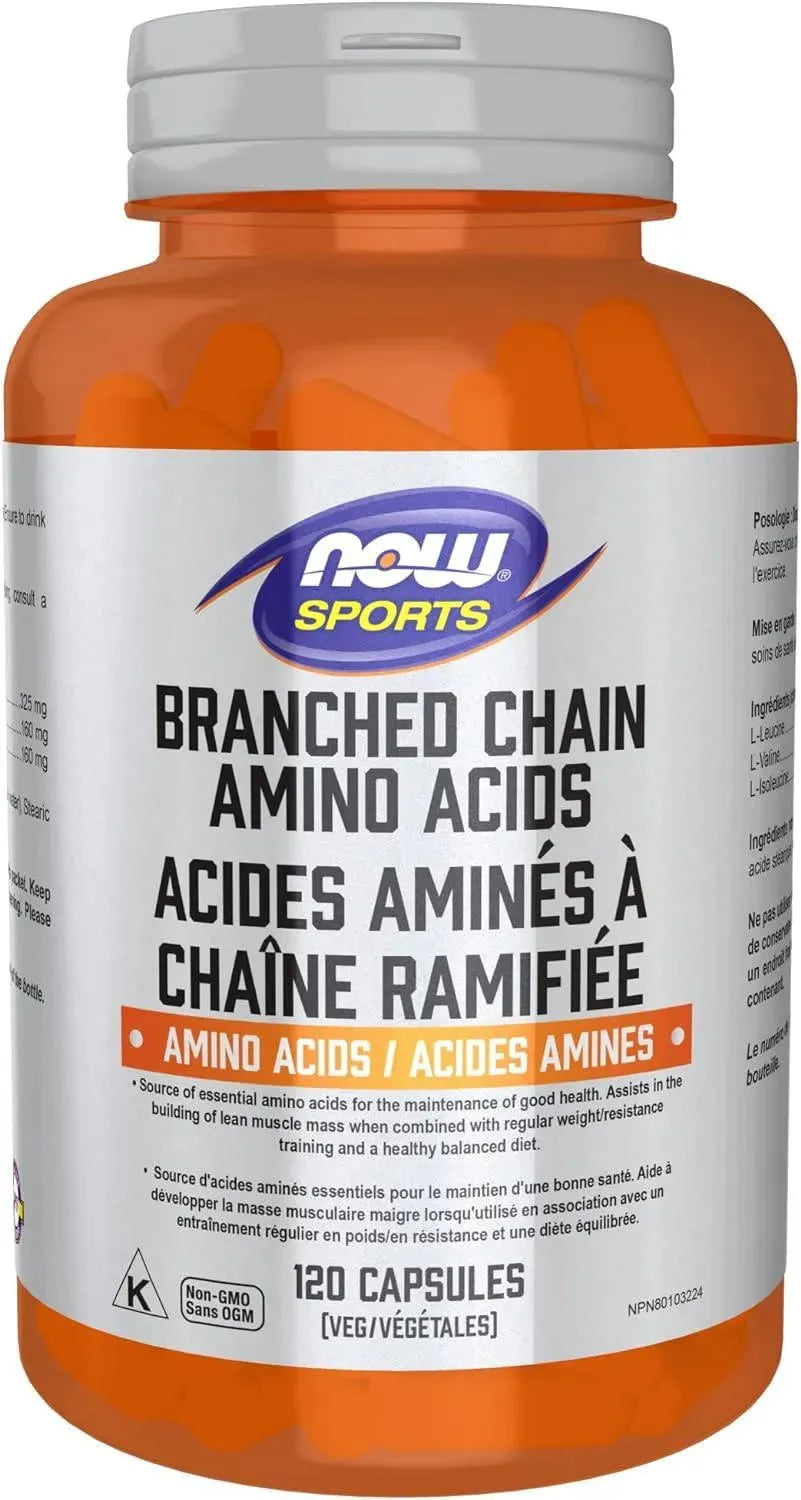 NOW SPORTS - NOW Sports Nutrition Branched Chain Amino Acids 120 Capsulas - The Red Vitamin MX - Suplementos Alimenticios - {{ shop.shopifyCountryName }}