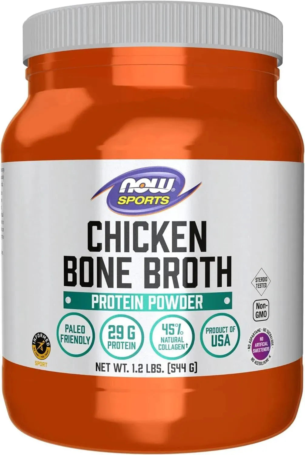 NOW SPORTS - NOW Sports Nutrition Chicken Bone Broth Powder 544Gr. - The Red Vitamin MX - Suplementos Alimenticios - {{ shop.shopifyCountryName }}