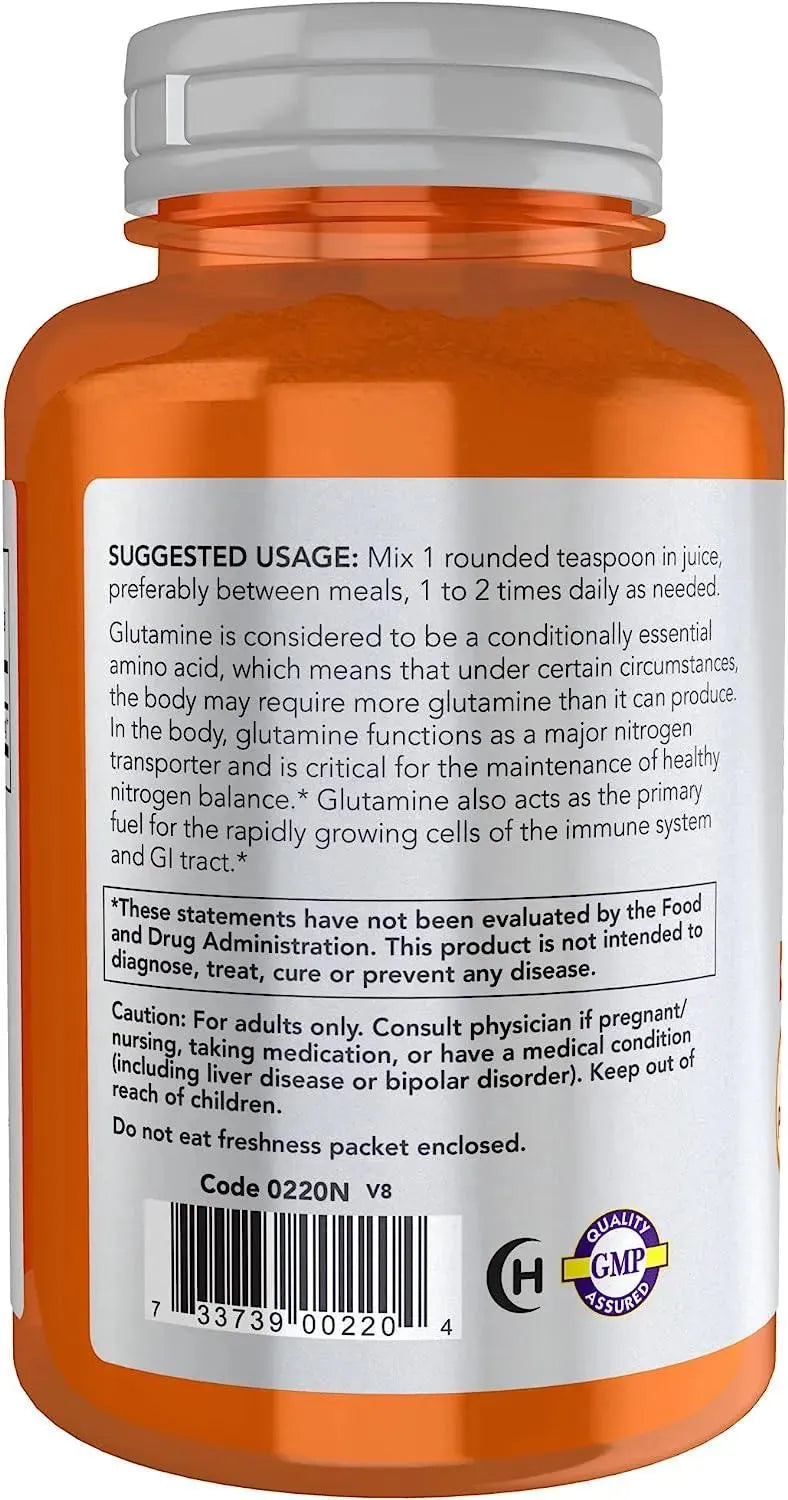 NOW SPORTS - NOW Sports Nutrition L-Glutamine Pure Powder 170Gr. - The Red Vitamin MX - Suplementos Alimenticios - {{ shop.shopifyCountryName }}