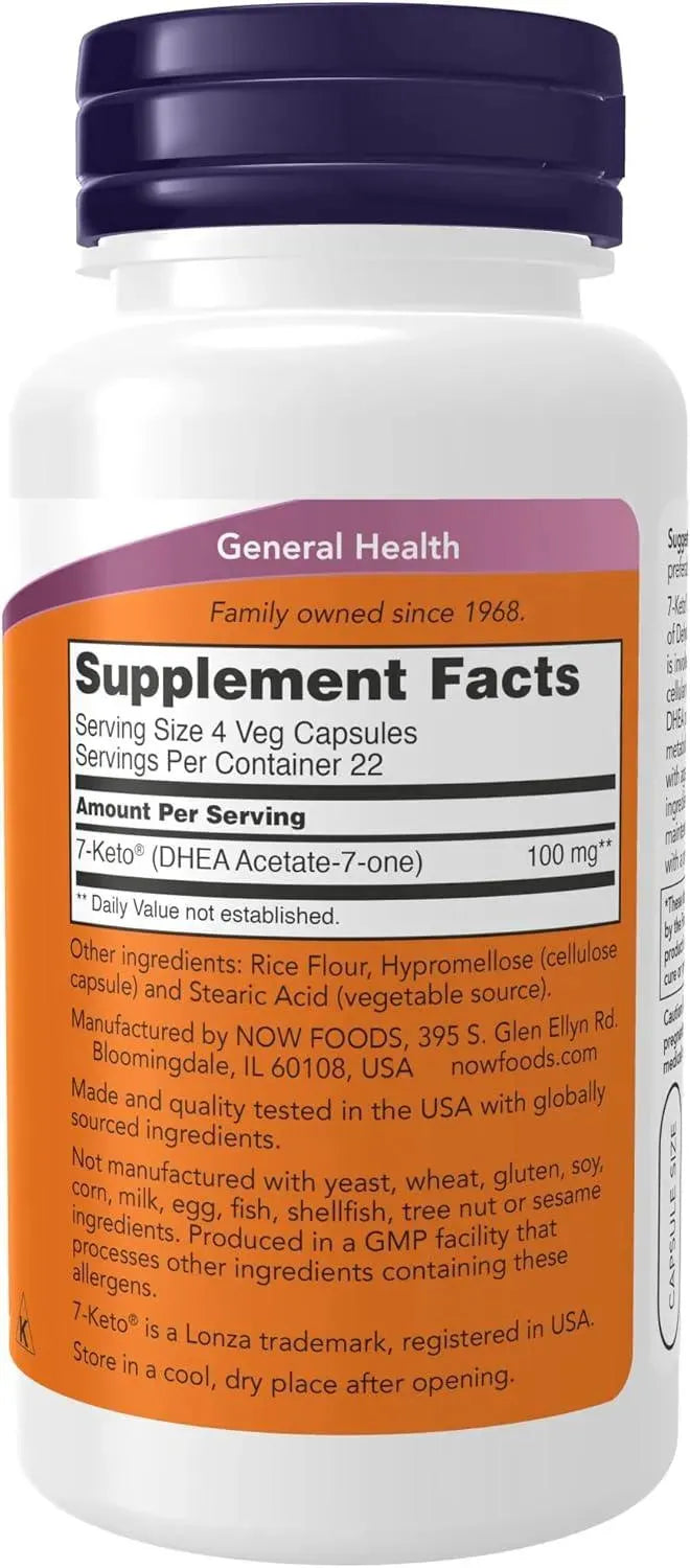 NOW SUPPLEMENTS - NOW Supplements 7-Keto 25Mg. 90 Capsulas - The Red Vitamin MX - Suplementos Alimenticios - {{ shop.shopifyCountryName }}