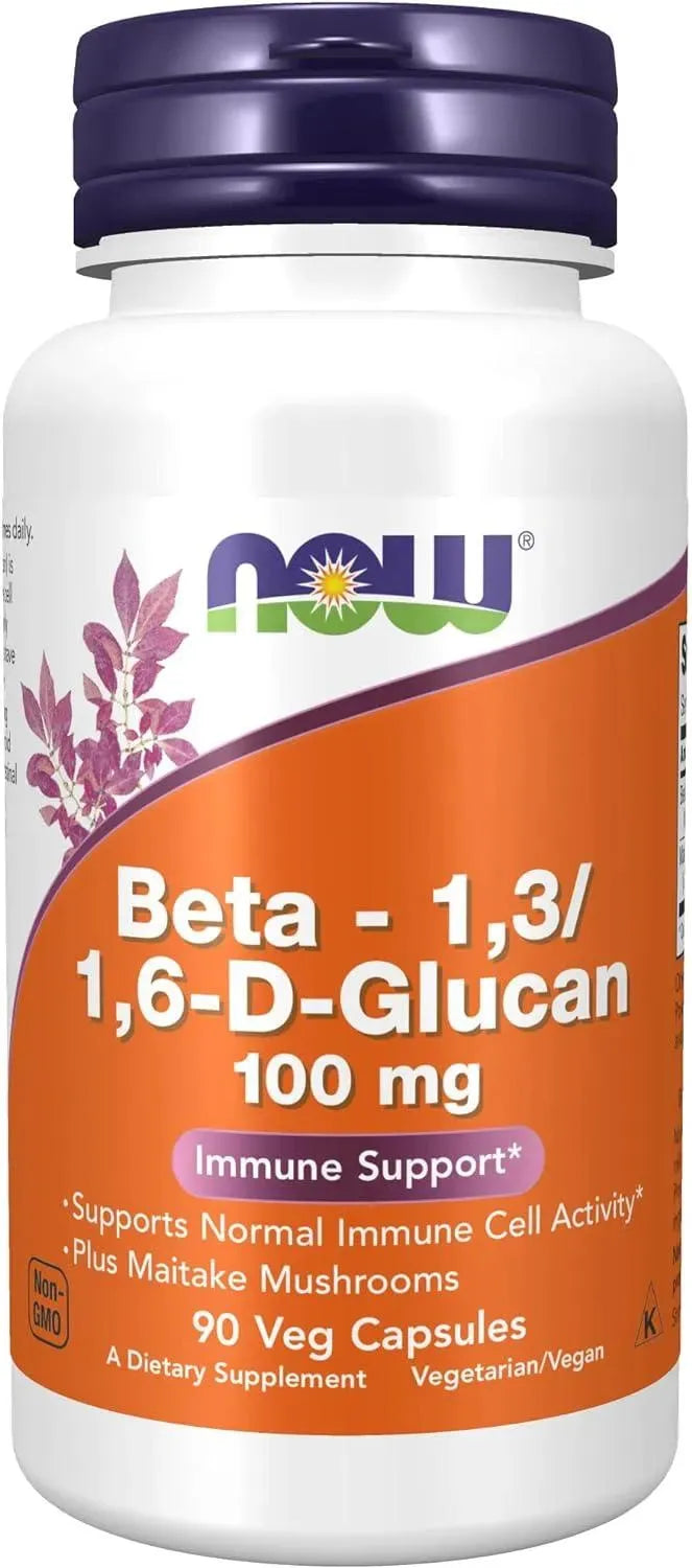 NOW SUPPLEMENTS - NOW Supplements Beta 1,3/1,6- D-Glucan 100Mg. 90 Capsulas - The Red Vitamin MX - Suplementos Alimenticios - {{ shop.shopifyCountryName }}
