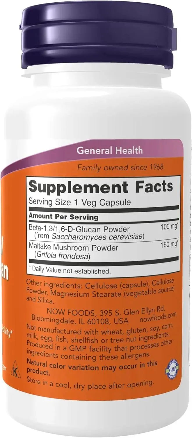 NOW SUPPLEMENTS - NOW Supplements Beta 1,3/1,6- D-Glucan 100Mg. 90 Capsulas - The Red Vitamin MX - Suplementos Alimenticios - {{ shop.shopifyCountryName }}