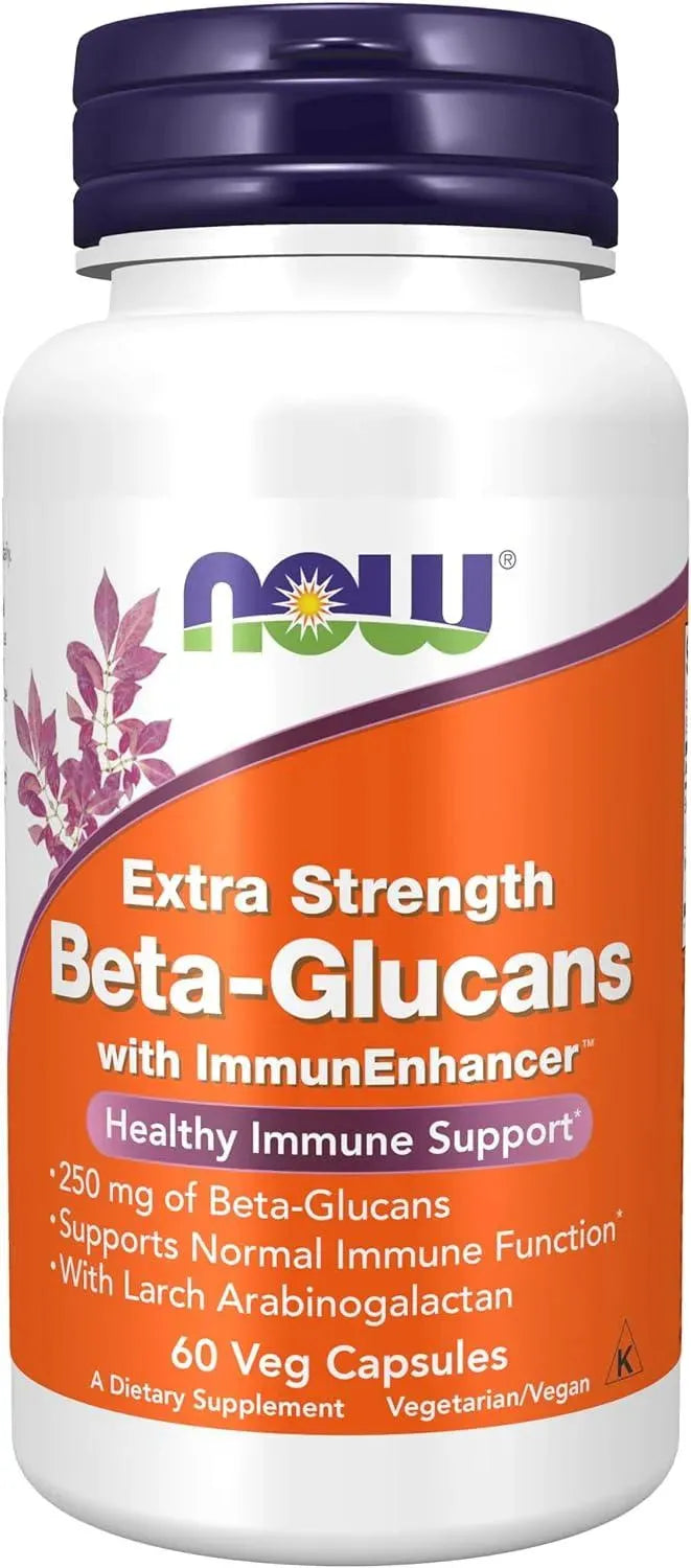 NOW SUPPLEMENTS - NOW Supplements Beta-Glucans with ImmunEnhancer 60 Capsulas - The Red Vitamin MX - Suplementos Alimenticios - {{ shop.shopifyCountryName }}