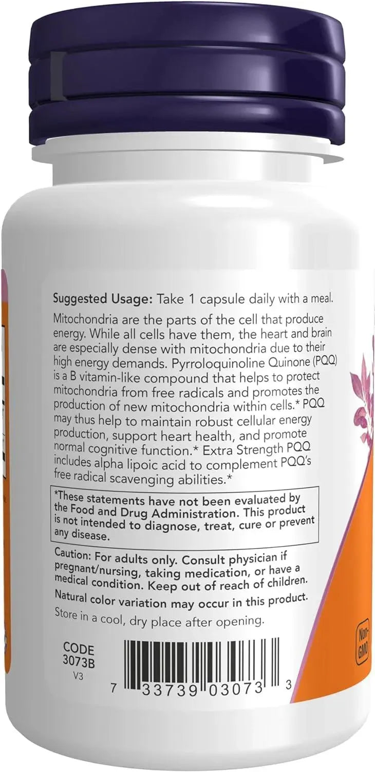 NOW SUPPLEMENTS - Now Supplements Extra Strength PQQ 40Mg. 50 Capsulas - The Red Vitamin MX - Suplementos Alimenticios - {{ shop.shopifyCountryName }}