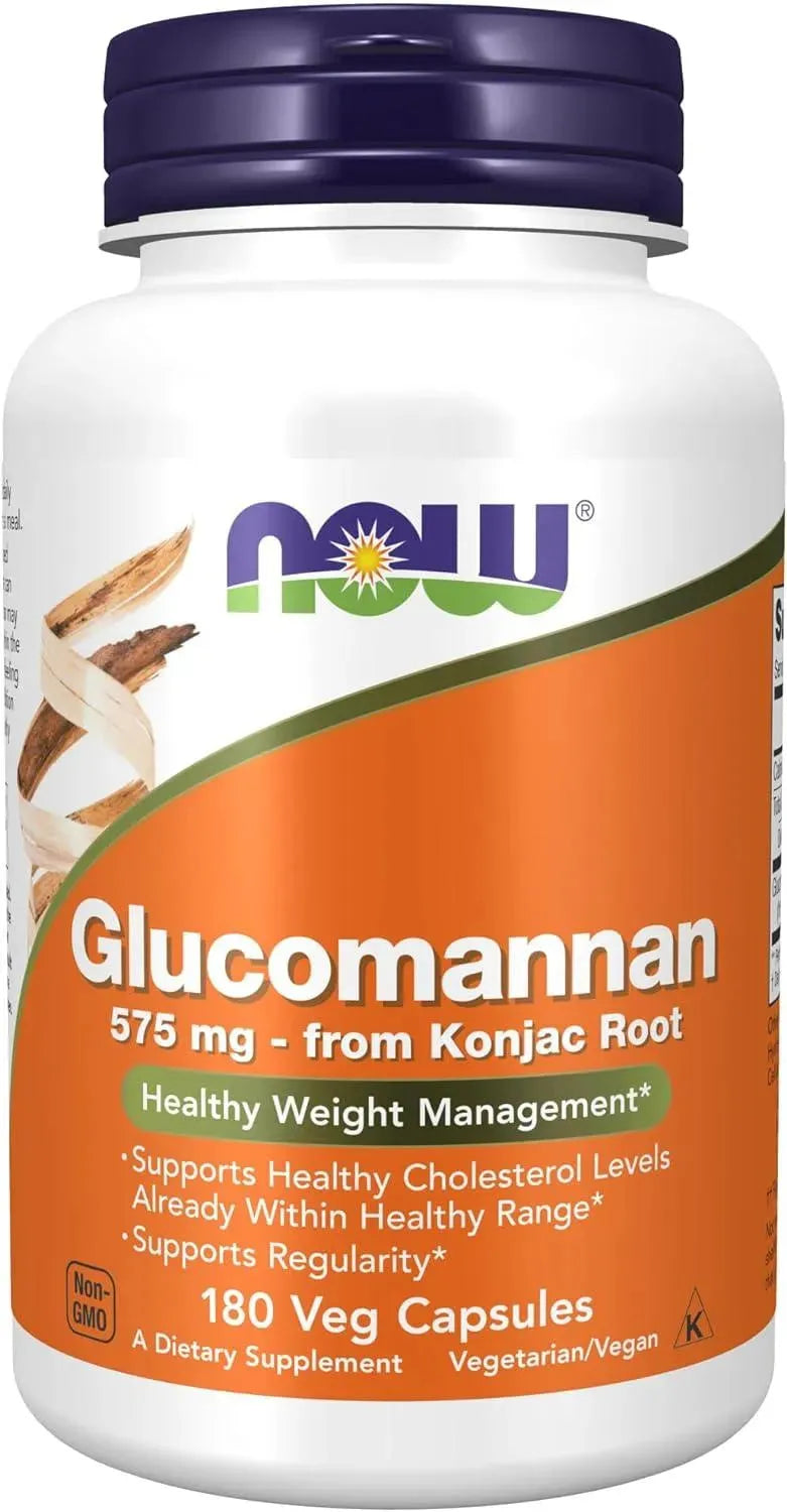 NOW SUPPLEMENTS - NOW Supplements Glucomannan 575Mg. 180 Capsulas - The Red Vitamin MX - Suplementos Alimenticios - {{ shop.shopifyCountryName }}