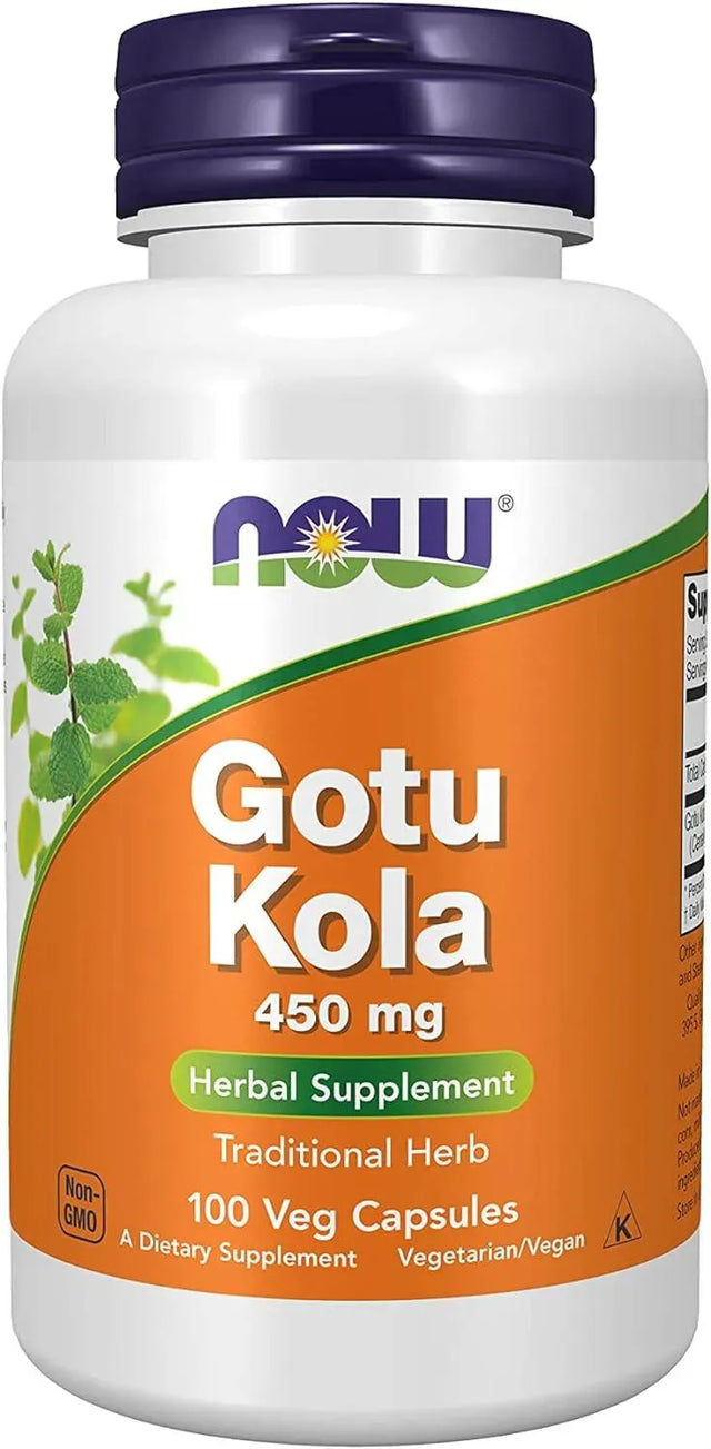 NOW SUPPLEMENTS - NOW Supplements Gotu Kola 450Mg. 100 Capsulas - The Red Vitamin MX - Suplementos Alimenticios - {{ shop.shopifyCountryName }}