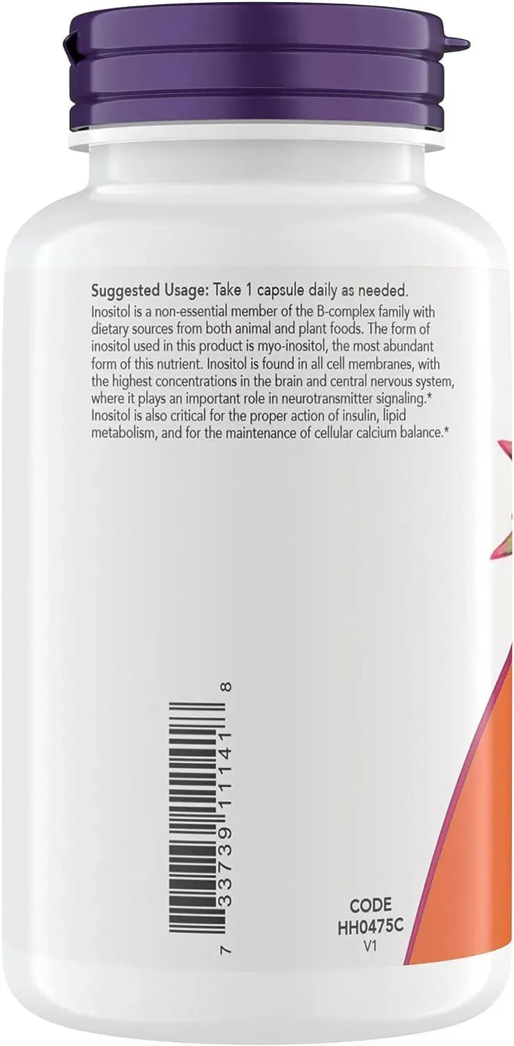 NOW SUPPLEMENTS - Now Supplements Inositol 500Mg. 200 Capsulas - The Red Vitamin MX - Suplementos Alimenticios - {{ shop.shopifyCountryName }}